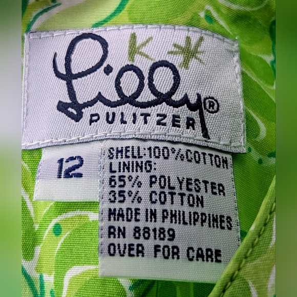 RARE!! Lilly Pulitzer Little Lilly Classic Shift Dress in Lime Green NWT - Picture 5 of 6